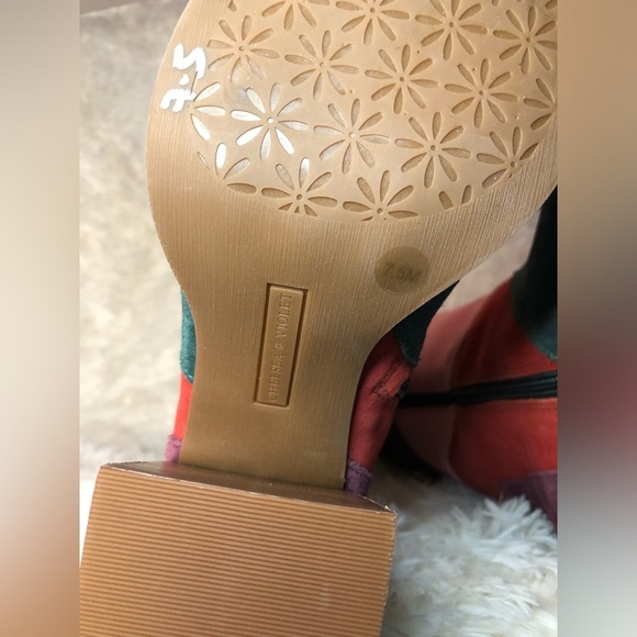 Chelsea & Violet Multicolor Heeled Boots size 7:5 NWT - Picture 15 of 16